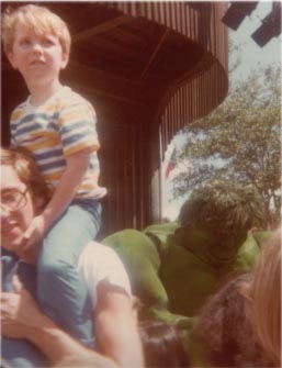 Man, I miss Uncle Pat!  Who else would take me to meet not only the Hulk, but Spidey in the same day! What a guy!